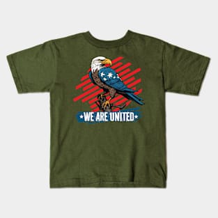 United States Eagle  : “We Are United” Kids T-Shirt